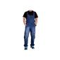 Jet Lag, dungarees, jeans jumpsuit, Unisex, Light Blue, incl. F524 Camo Keychain (Textiles)