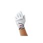 Tera genuine leather golf glove left hand White and Black for 155-160cm / 160-165cm / 165-170cm / 170-175cm (Miscellaneous)