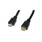 HQ Gold plated HDMI cable 10 m black (Accessories)