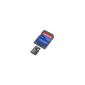 SanDisk microSD 2GB with adapter - new