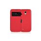 JAMMYLIZARD | Case flip box with Smart View window opening for Samsung Galaxy S4 Mini, Red (Accessory)
