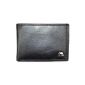 Brown Bear, Men Mini wallet calfskin color black, Mini Wallet credit card size, wallet with 3 credit card pockets, wallet with 2 bill compartment and coin, detailed product description see below, BB CLASSIC 8006B sz (Luggage)