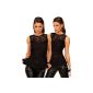 Few24 Ladies Top Partytop Elegant Top lace in a fitted shape B5 H (Textiles)