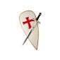 Crusaders Medieval Armor Shield & Sword Red (Toy)