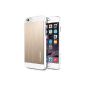 Spigen iPhone case 6 [Brushed Aluminum] IPhone 6 [Fit Series] [Aluminum Fit] [Champagne Gold] Hard shell back with Brushed Aluminum iPhone 6 (2014) - Champagne Gold (SGP10945) (Wireless Phone Accessory)