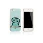 tinxi® sleeve for Apple iPhone 5 / 5S shell TPU Silicone back shell protective sleeve Silicone Case with Owl Owl Pattern in Light Green (Electronics)