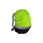 MadeForRain Back Rider - Stylish Rain cover with reflector for daypacks and small backpacks - Luminous Yellow / Tiefschwarz (Misc.)