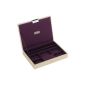STACKERS jewelery box | classic cream & purple lid stacker (Kitchen)