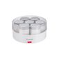 Severin - 3516 760 - Yogurt round - 13 W - 7 + 7 additional pots pots - white / gray (Kitchen)
