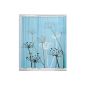 Interdesign 37223EU Thistle shower curtain 183 x 183 cm, Blue / Black (Misc.)