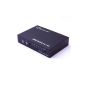 LCS - Automatic HDMI SWITCH - 3 ports with remote - 3 HDMI sources to one display - Full HD 1080p - Optimized 3D - Integrated Amplifier - Gold plated connectors - Certified HDCP - Metal case compatible with all TVs (Electronics)