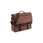 Attractive briefcase polybag brown + address (Shoes)