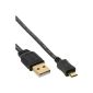 3 piece microUSB 2.0 flat cable - USB A Male to Micro-B plug - 1.5m (Electronics)