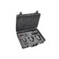 Mantona outdoor photo case for DSLR camera, GoPro Action Cam, photo equipment and much more.  (Size L, waterproof, shockproof, dustproof) black (accessories)