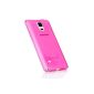 Liamoo Samsung Galaxy Note 4 TPU Skin Case Cover Case Cover completely transparent (translucent pink) (Electronics)