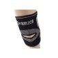 Oramics Sport - elbow brace made of high quality knitted fabric - Stabilizes and warm - In Black (with hole) (household goods)