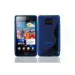 S-Line TPU Case for Samsung Galaxy S2 i9100 Silicone Case in Blue (Electronics)
