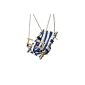 Baby swing, blue-white (toy)