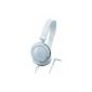 Audio Technica ATH-SJ11WH rotating on-ear headphones white (Electronics)