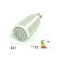 E27 LED bulb 10W - 168 Leds - Cold White 7000K - 800 lumens - extremely light- 360 ° viewing angle
