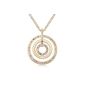 MARENJA crystal ladies long necklace with pendant 3 circle Gilded crystal colorful 80cm Fashion Jewelry (jewelry)