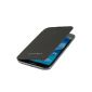 Black LT Flip Cover for Samsung Galaxy Note 2 N7100 Slim Skin Case Cover protection shell cell phone pocket Shell Black (Electronics)
