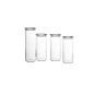 Bohemia Cristal SIMAX storage jars set 4-piece 093 006 041 (household goods)