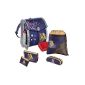 Hama Step by Step Pure Touch Schoolbag Set Rodeo Horse, 6-piece blue (Luggage)