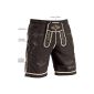 Bathing Trunks leather pants, brown (Sports Apparel)