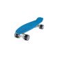 Ridge Skateboard Mini Cruiser retro style, complete U Fully assembled, Blue (equipment)