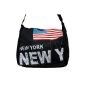 SAC BESACE FABRIC AMERICAN FLAG-NEW YORK (Shoes)