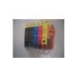 Start - 4 sets = 20 compatible cartridges for Canon - 4 x Black Big + 4 x Black small + 4 x Cyan, Magenta, Yellow - Fits Canon i865 Pixma IP4000 IP5000 MP750 MP760 MP780 - immediate insertion of the ink cartridge - 100% functioning - Top Ink - High quality replacement cartridge (Office supplies & stationery)