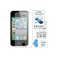 ebestStar ® Protective Film Tempered GLASS - anti breeze protective glass, anti-scratch Apple iPhone 4S / 4 (Electronics)
