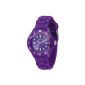 Madison New York - SL4167U - Mixed Watch - Quartz Analog - Dial Purple - Purple Silicone Bracelet (Watch)