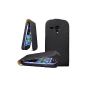 Cool Gadget Flip Case for Samsung Galaxy S3 Mini in Black + 1x Protector (Electronics)