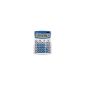 Rexel Ibico 212X desktop calculator, white / blue, with swiveling display (Office supplies & stationery)