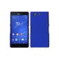 Hard Case for Sony Xperia Z3 Compact - rubberized blue - Cover PhoneNatic ​​Cover + Protector (Electronics)