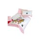 Fleuresse G 142237-0001-0600 Embroidered percale linen kids 100 x 135/40 x 60 cm pink / white (household goods)