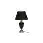 Table lamp Decorative lamp silver black 39/56 m / 14 