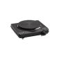 Electronic hob, hob, griddle, single hotplate 1000 watts of power in Black