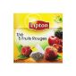 Lipton tea perfumed red fruit 5 20 34g sachets - 3 Pack (Health and Beauty)