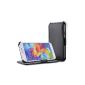 EasyAcc Leather Folio Case for Odys Next & LOOX 7 Cover with Stand, Access to all ports (PU leather, Black) (Electronics)