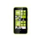 Nokia Lumia 620 Smartphone (9.7 cm (3.8 inch) touchscreen, Snapdragon S4 dual-core, 1GHz, 512MB RAM, 5 megapixel camera, Win 8, micro SIM) shiny-green (Electronics)