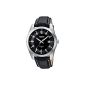 Casio Collection Mens Watch Leather Analog black BEM-116L-1AVEF (clock)