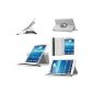 Box Deluxe Rotary 360 ° Extra Fine White for Samsung Galaxy Tab 3 7.0 Lite T110 + and PEN FILM OFFERED!  (Electronic devices)