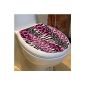 BestOfferBuy - Sticker Pink Leopard Print Specially Designed For Seat Toilet Seat (Kitchen)