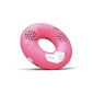 CODE Donut Speaker Portable speaker with wireless Bluetooth Stereo NFC tag (Rose, 8h autonomy and microphone) (Electronics)