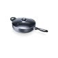 Sauté pan with lid Beka 13075284 28 cm glass Pro Induc anthracite interior coated alumnium all hobs + induction (Kitchen)