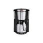Melitta coffee filter machine Look Therm DeLuxe, Aroma Selector, limescale, black / stainless steel 101114 (household goods)