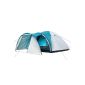 Camp fire - dome tent igloo tent with porch for 3-4 persons, silver - green (equipment)